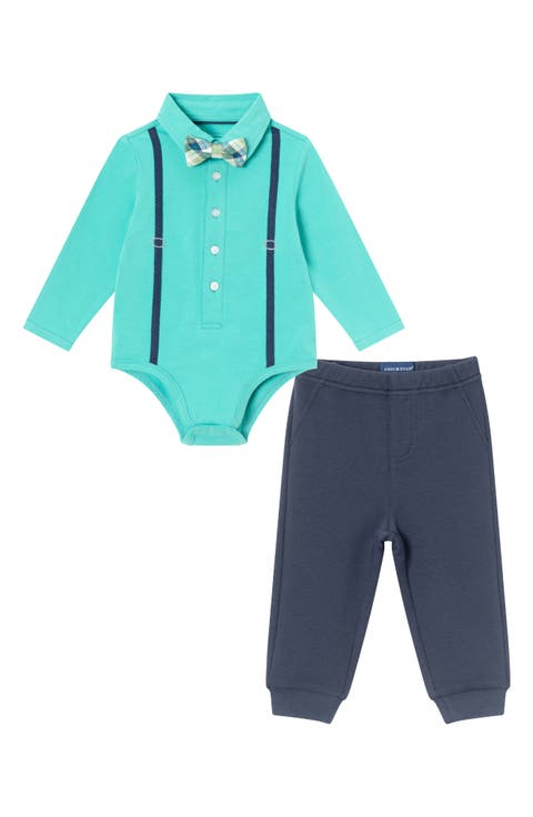 Button-Up Bodysuit, Pants & Bow Tie Set (Baby)