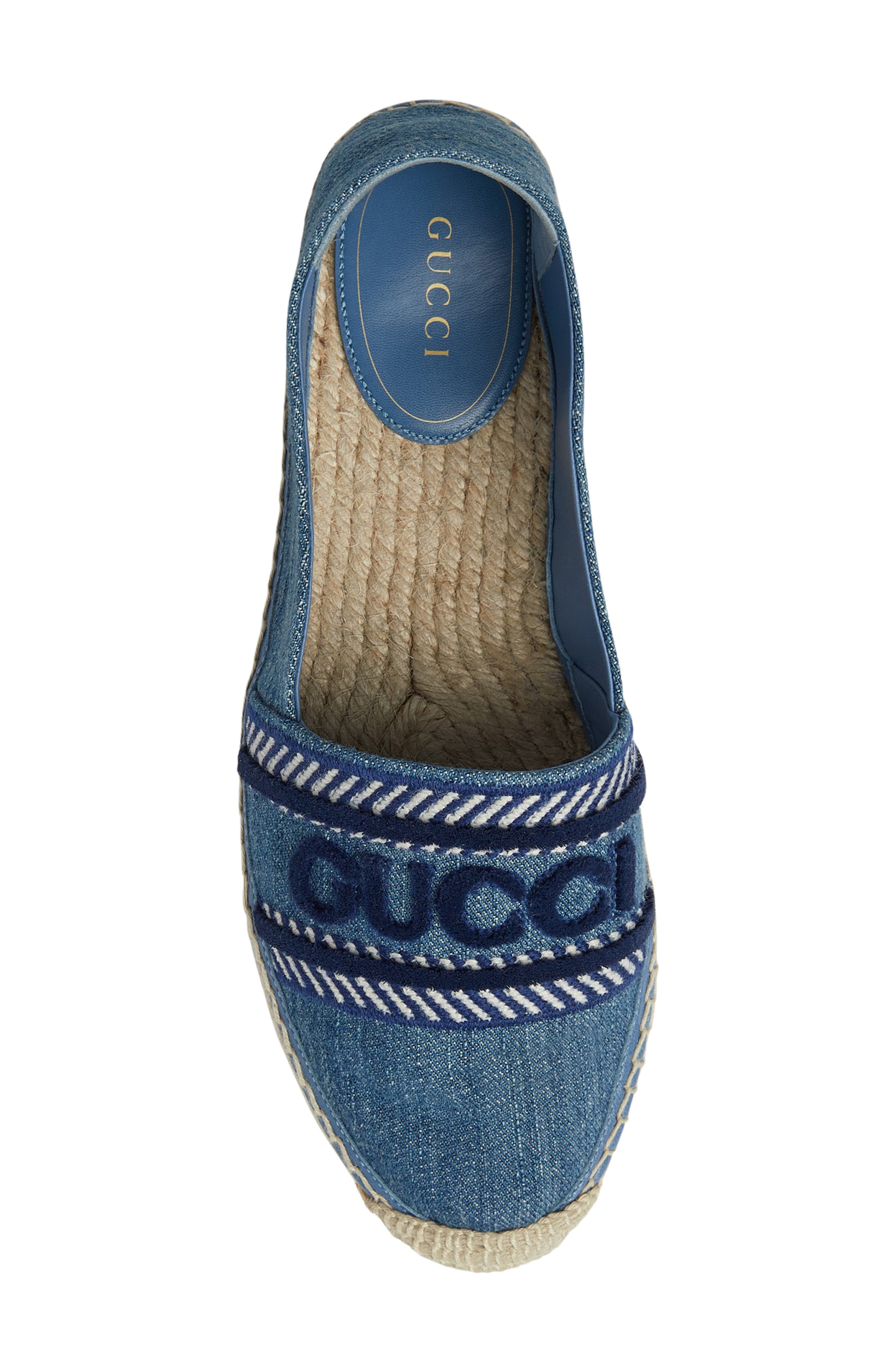 Gucci Ines Espadrille Flat, Alternate, color, 