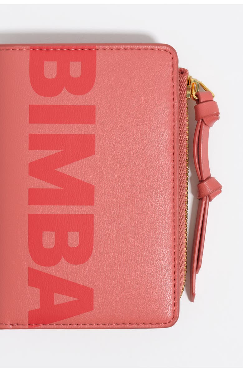 Bimba y Lola Leather Purse With Engraved Logo, Alternate, color, Chewing Gum Pink