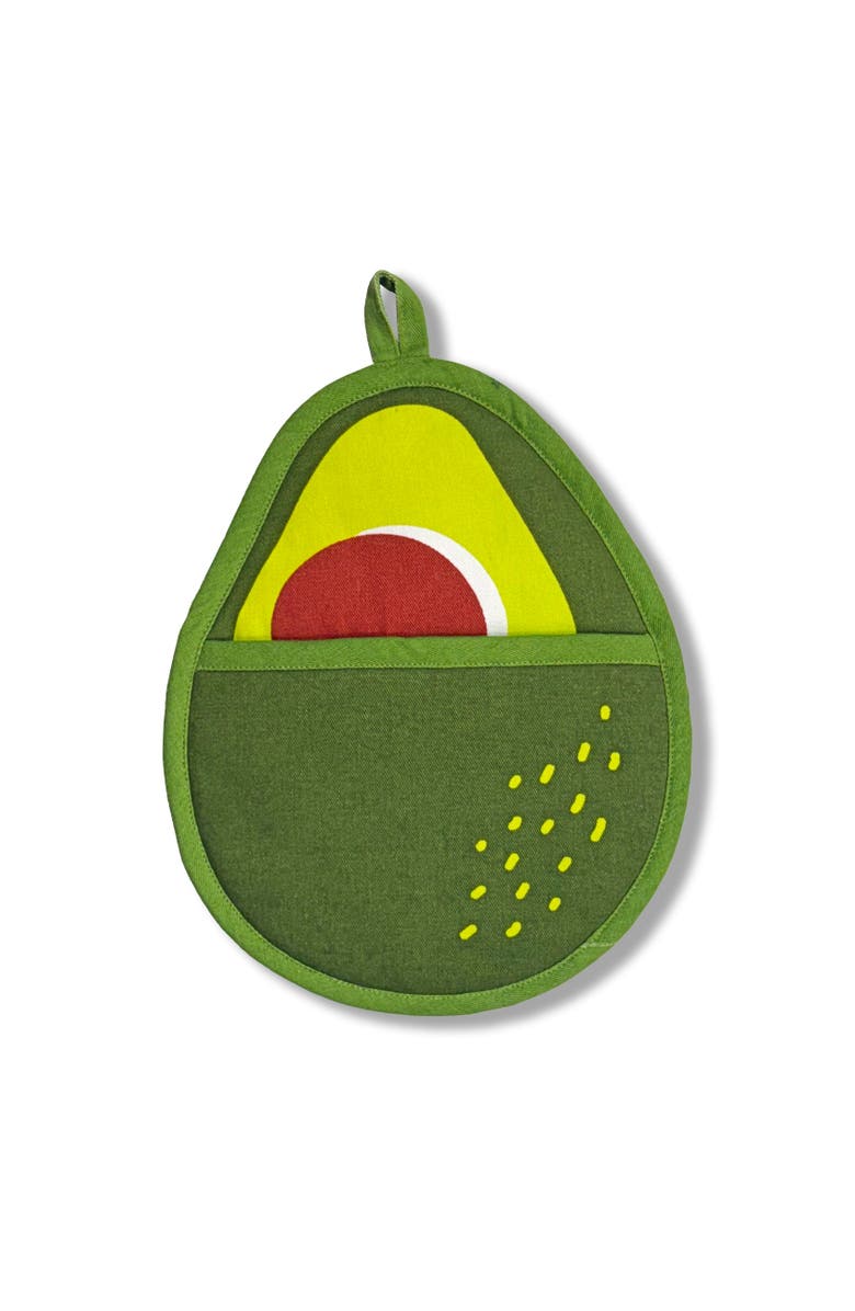 The Neighborgoods Avocado & Tomato Pot Holders Set of 2, Alternate, color, Green