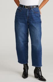 Universal Standard Dakota High Waist Crop Barrel Jeans