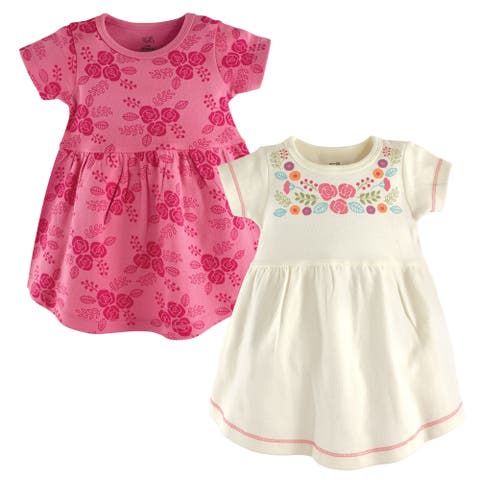 Organic Cotton Short-Sleeve and Long-Sleeve Dresses (Baby)