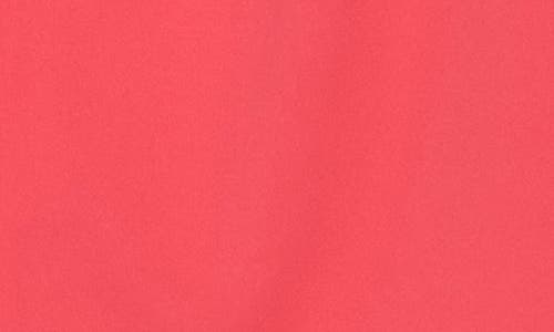 Vince Camuto Keyhole Ruffle Cap Sleeve Crepe Shift Dress In Watermelon