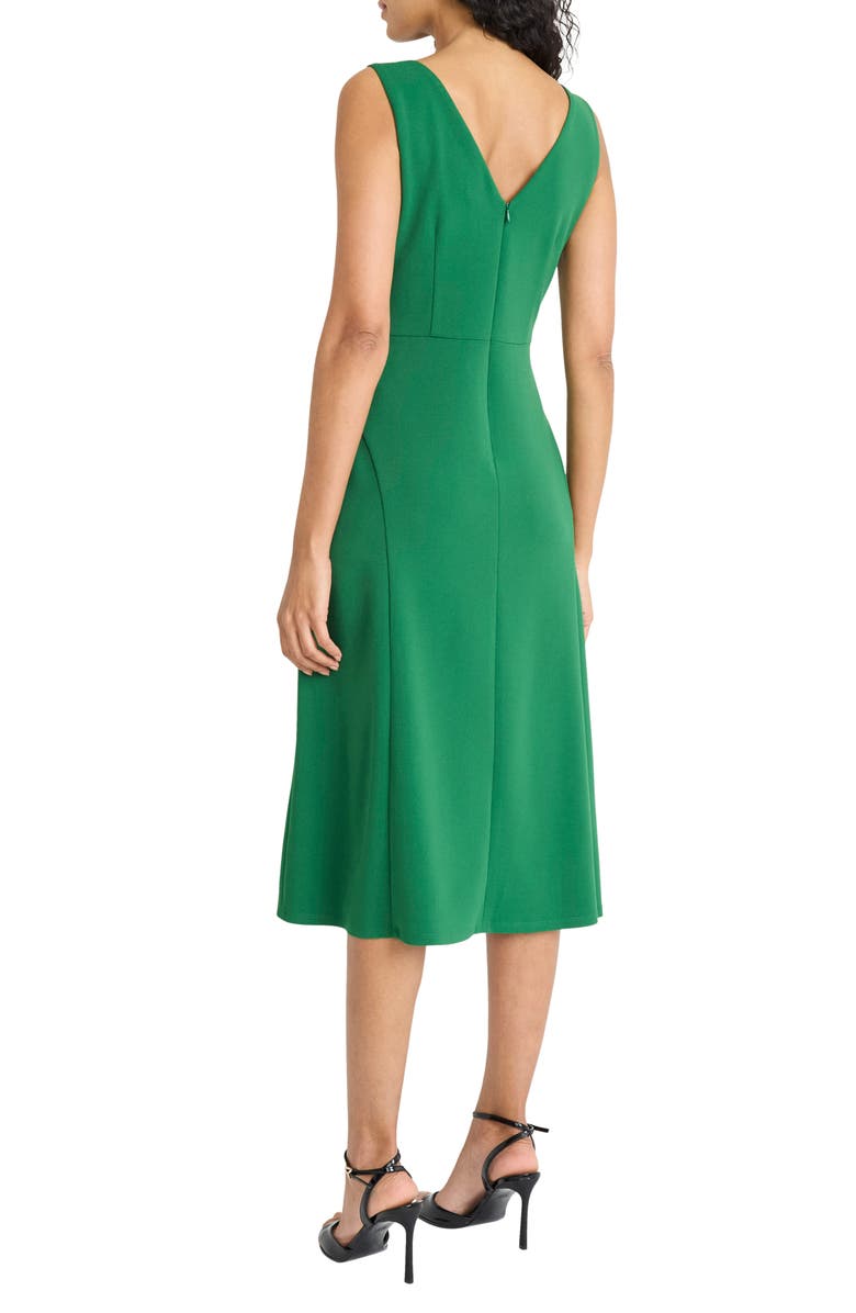 Maggy London Boat Neck Sleeveless Fit & Flare Dress, Alternate, color, Formal Garden