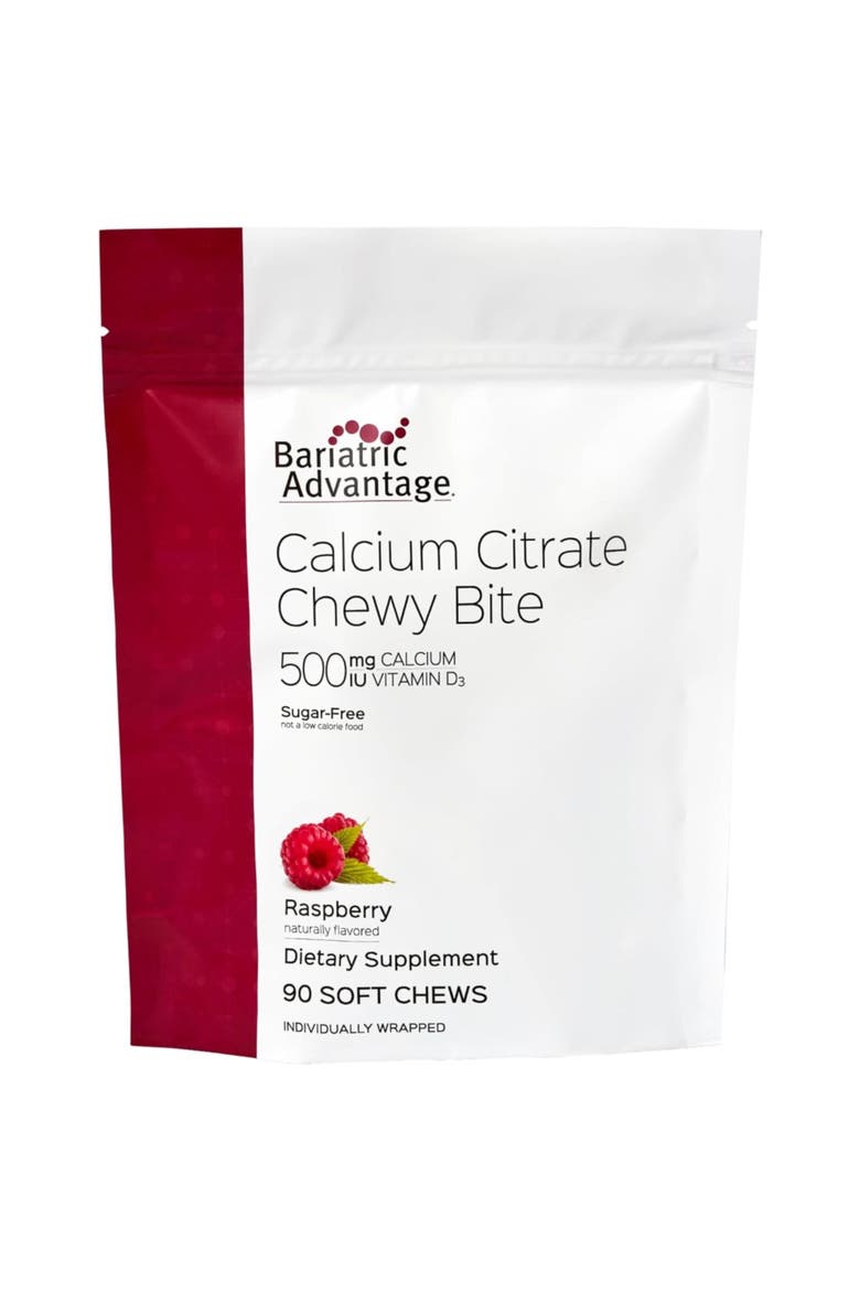 Calcium Citrate Chewy Bites Highly Absorbable Vitamin D3 Supplement 90 Count, Main, color, None