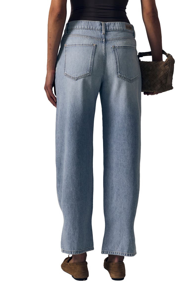 Delphine Pleated Tapered Leg Jeans, Alternate, color, LOVE LETTER