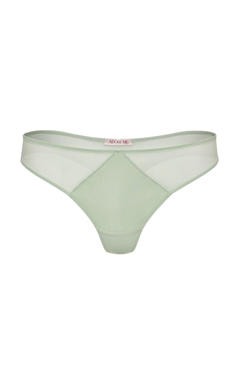 Adore Me Brittani Thong Panties, Alternate, color, Medium Green