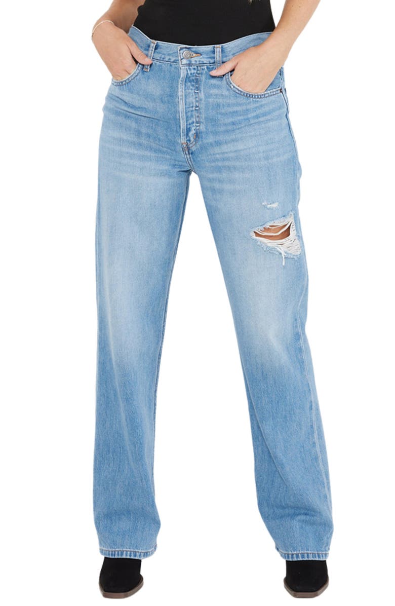 ÉTICA Altin Loose Fit Ripped Boyfriend Jeans, Main, color,