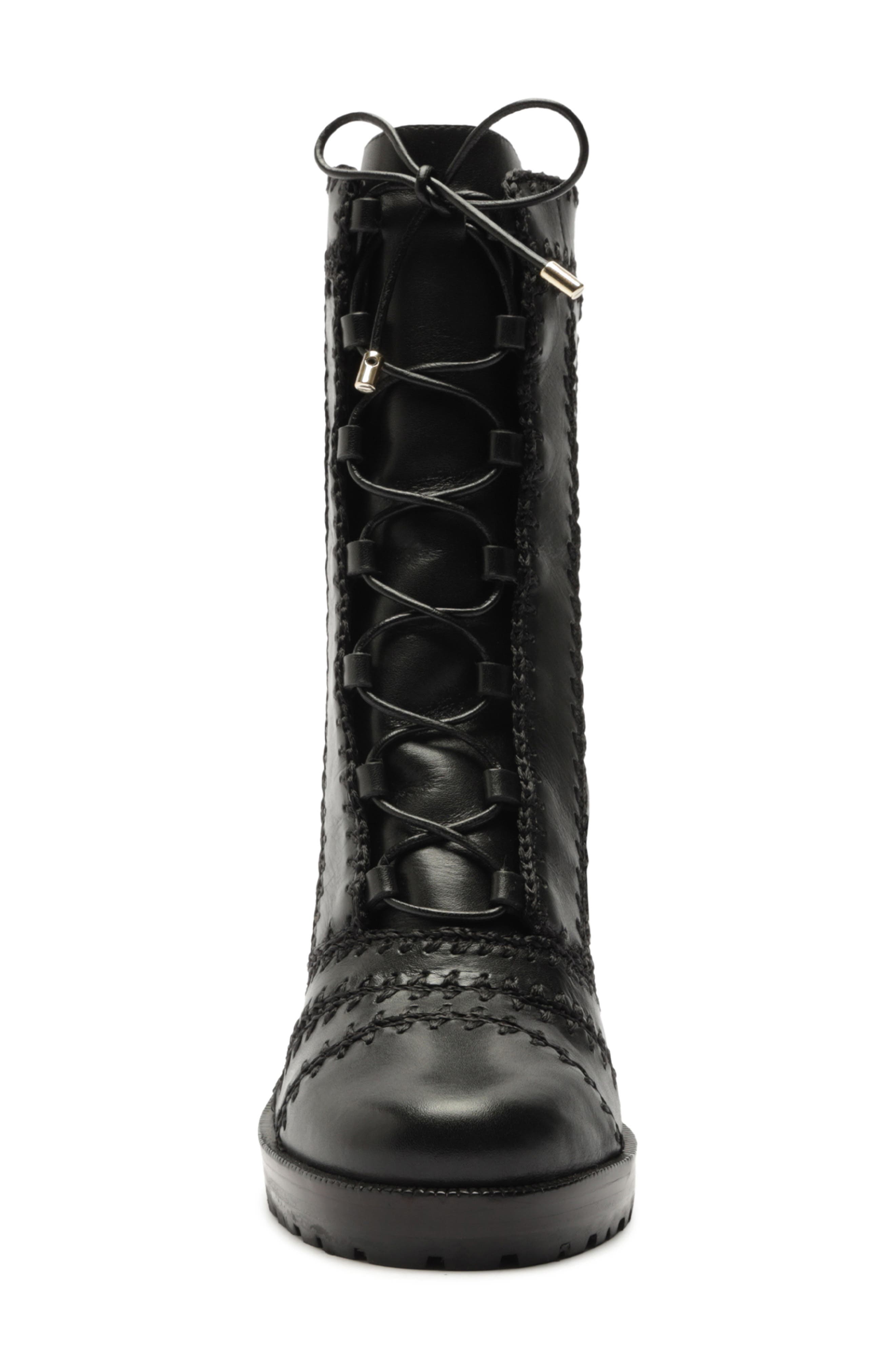 Alexandre Birman Regina Block Heel Combat Boot, Alternate, color, 