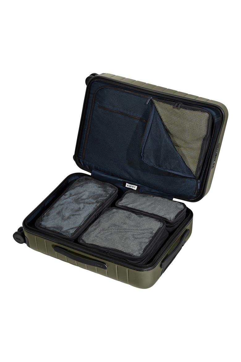 The Insider Set of 4 Assorted Packing Cubes, Alternate, color, JET BLACK