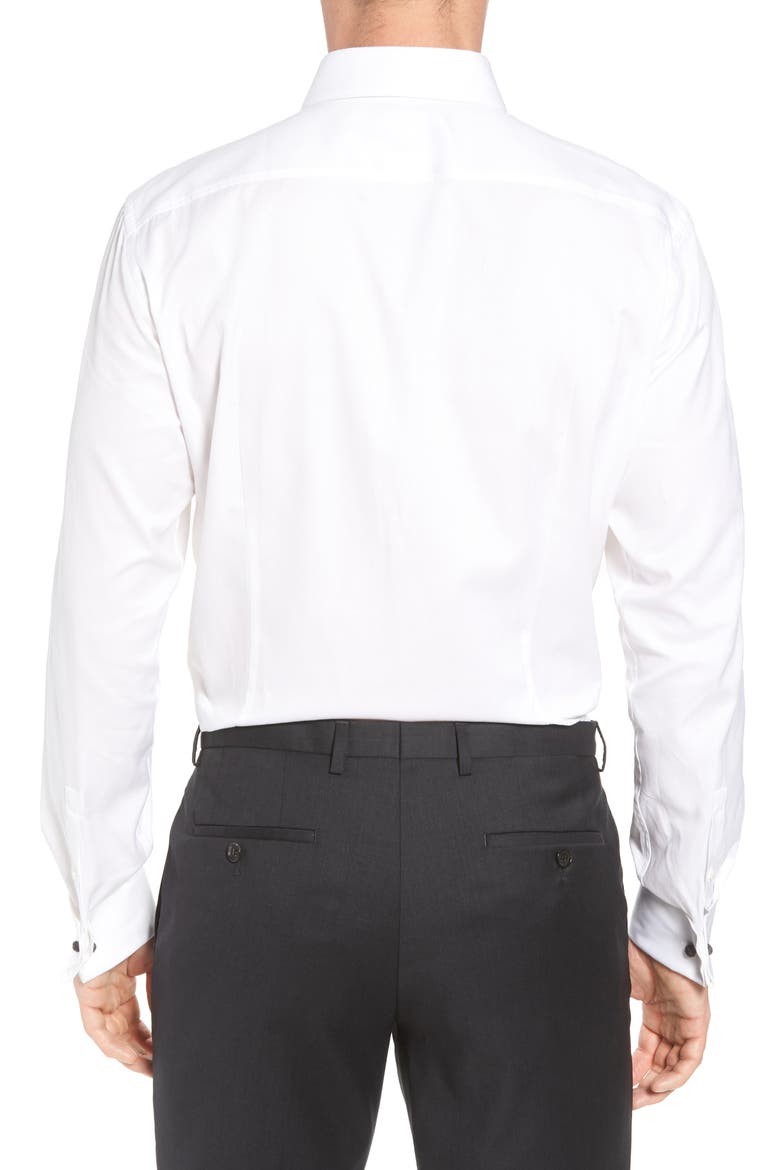 Myron Sharp Fit Tuxedo Shirt, Alternate, color, WHITE