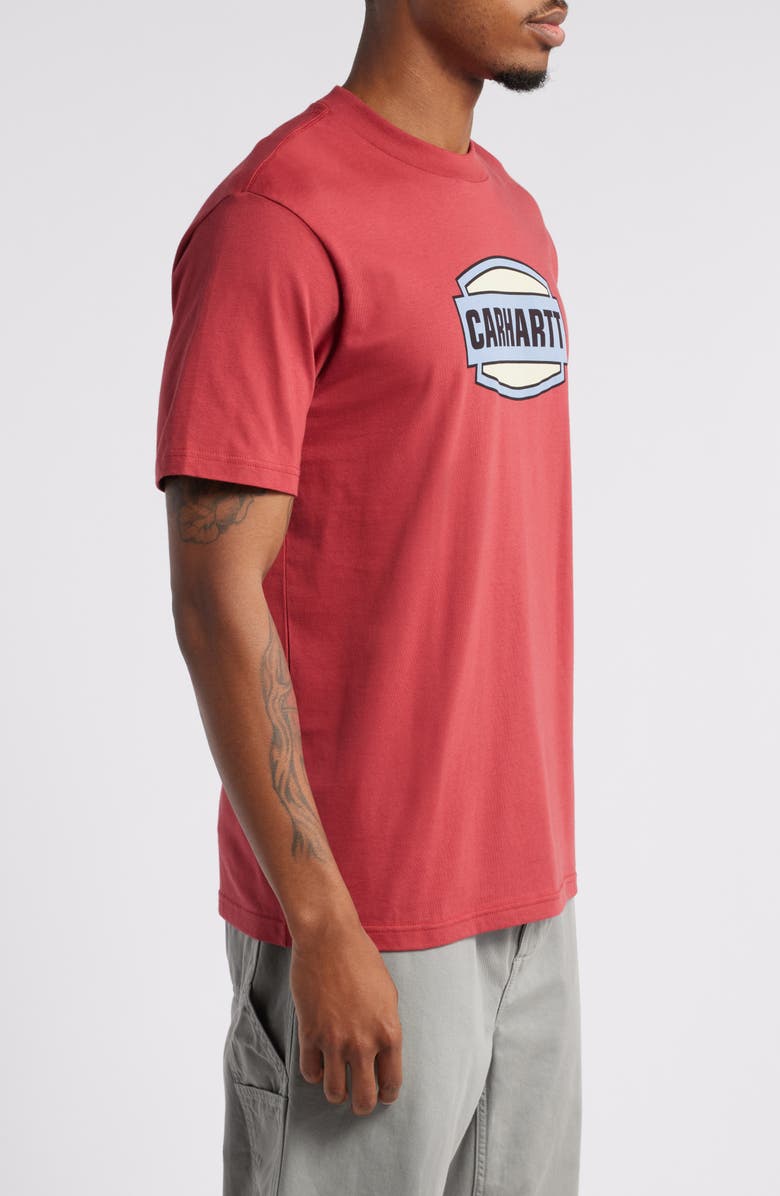 Carhartt Work In Progress Press Script Organic Cotton Graphic T-Shirt, Alternate, color,