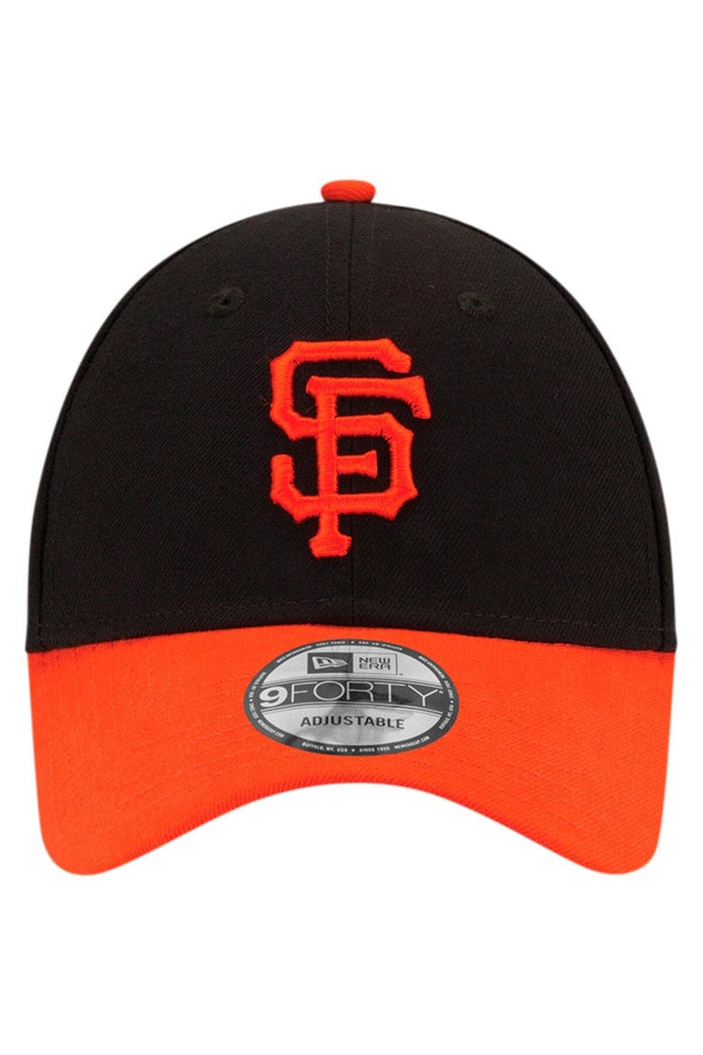 Men's New Era Black/Orange San Francisco Giants League 9FORTY Adjustable Hat, Alternate, color, Black