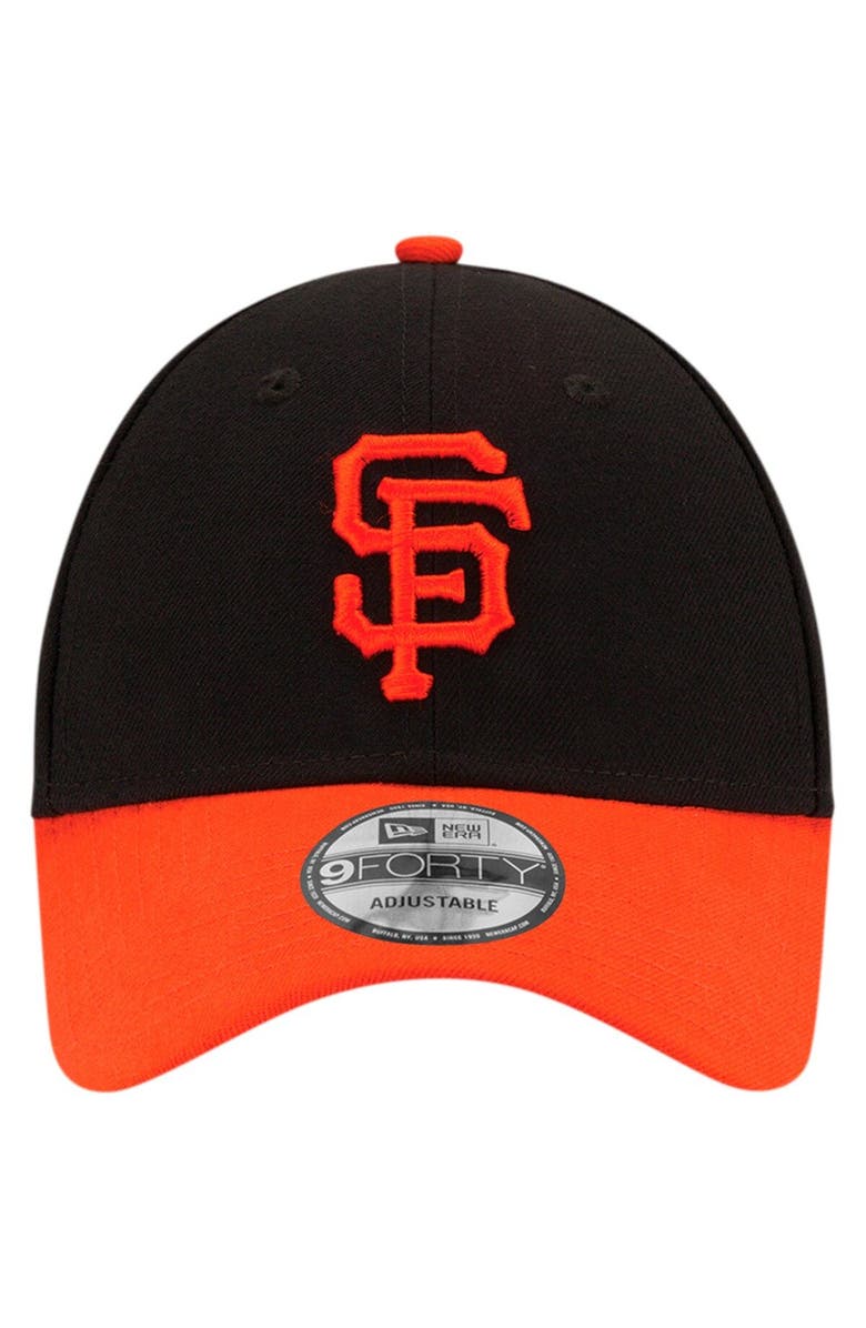 New Era Men's New Era Black/Orange San Francisco Giants League 9FORTY Adjustable Hat, Alternate, color, 