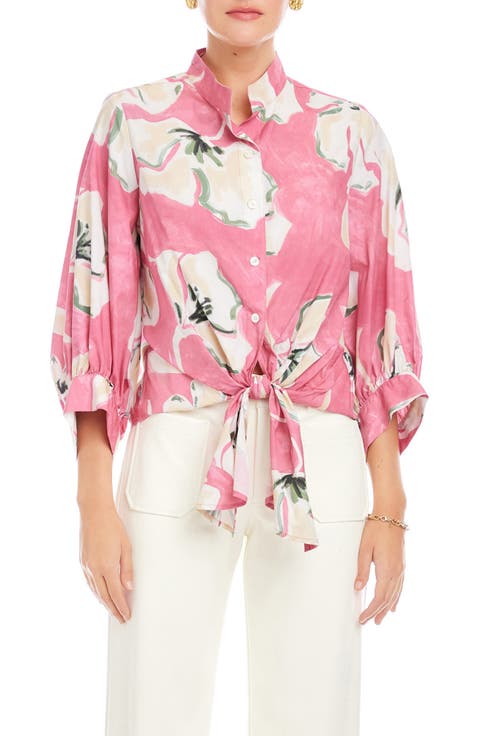 Sawyer Tie Front Top