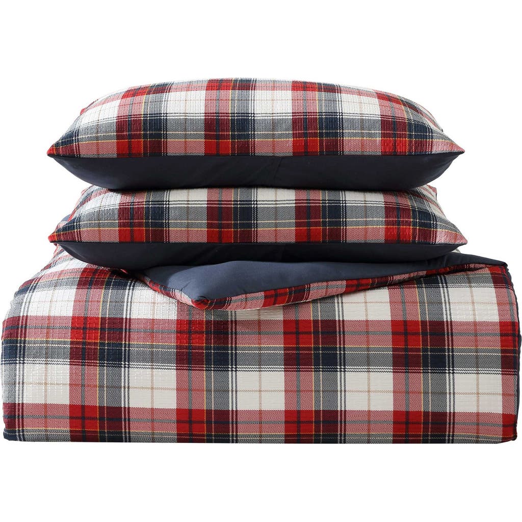 Nautica Rosedale Plaid 8-piece Bed Set In Red Sail/navy