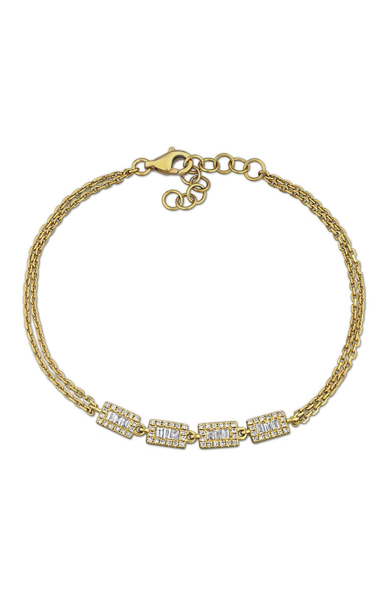 Julianna B. Diamond Halo Bracelet 14k Gold, Main, color, 14K Yellow Gold