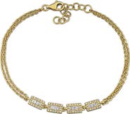 Julianna B. Diamond Halo Station Bracelet 14k