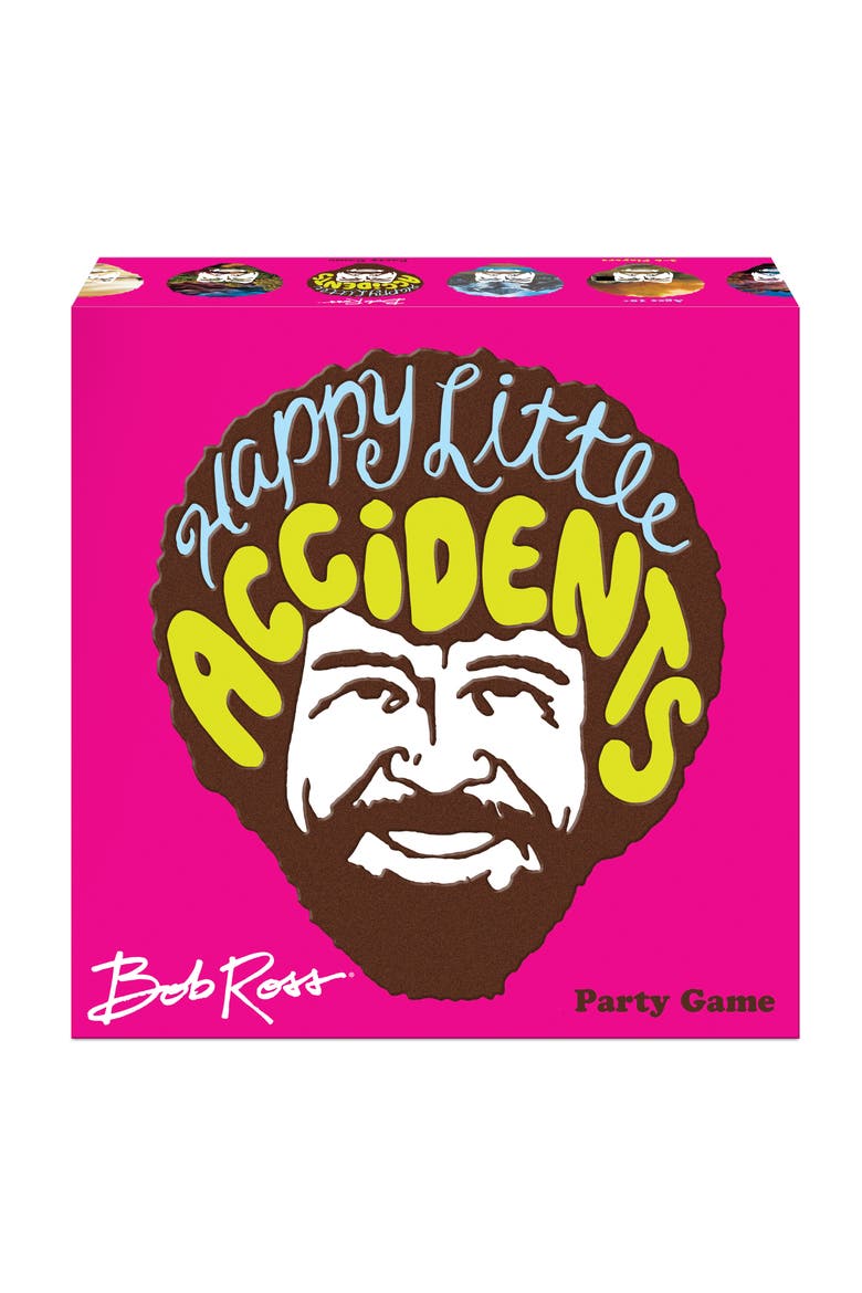 Bob Ross Happy Little Accidents Game, 3 to 6 Players, Main, color, Multicolored