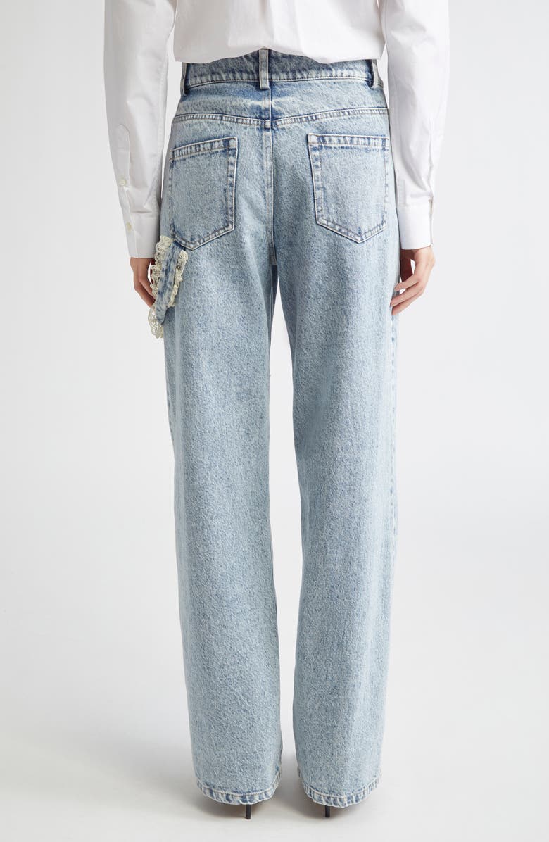 Tanner Fletcher Gender Inclusive Sid Lace Loop Straight Leg Carpenter Jeans, Alternate, color,