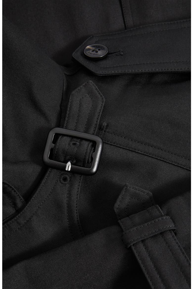 August Trench Coat, Alternate, color, BLACK