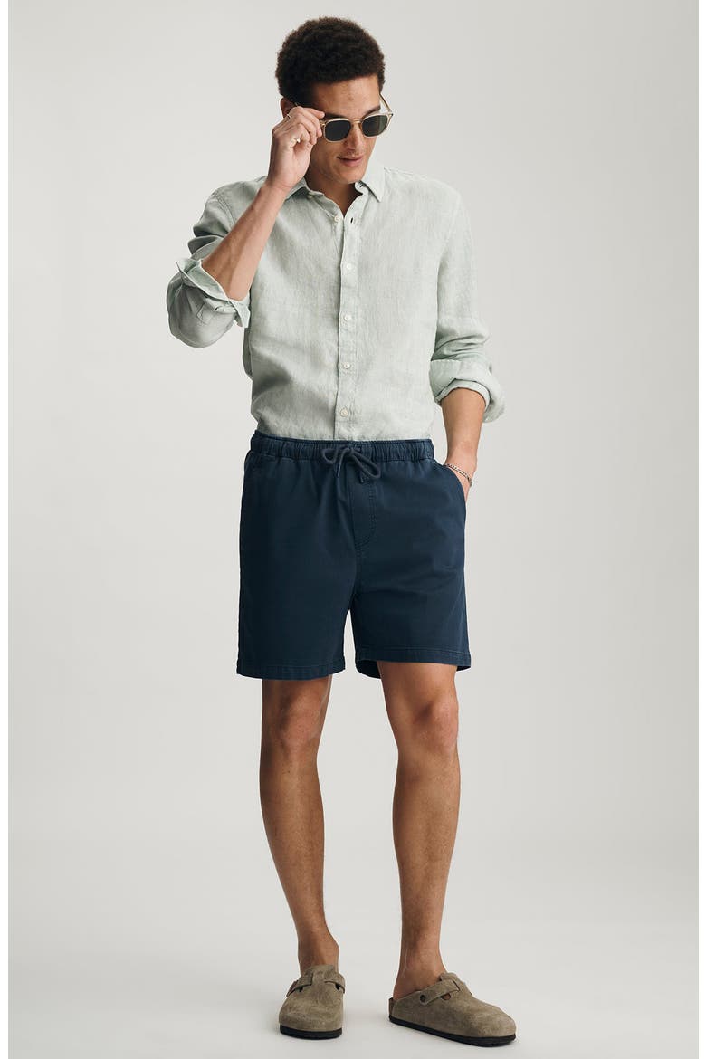 Drawstring Woven Shorts, Alternate, color, TOTAL ECLIPSE