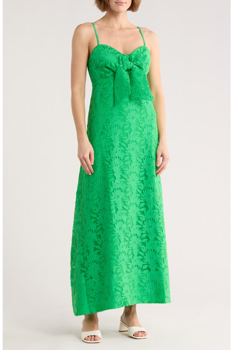 Sarahlynne Maxi Dress, Main, color, FAUNA GREEN PALM