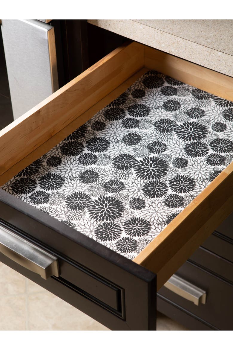 Reusable Shelf Liner Black Set/2, Alternate, color, Dahlia