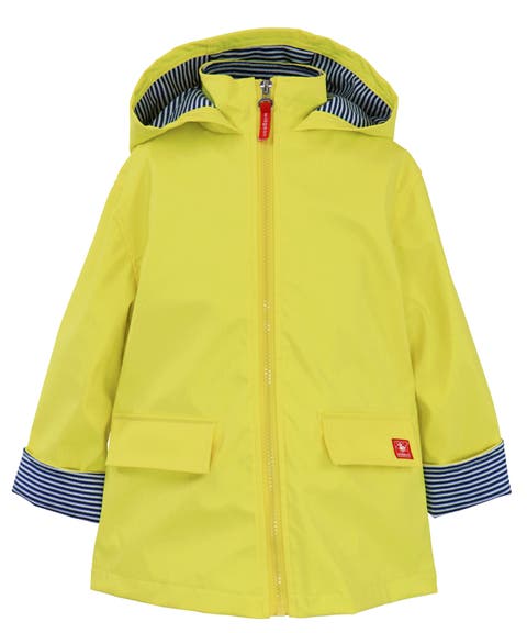 Zip Front Hooded Raincoat