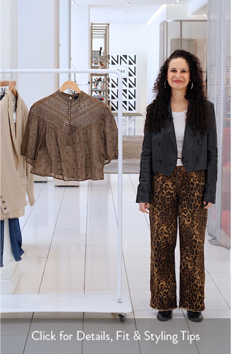 Mikki Eyelet Crop Top, sales video thumbnail