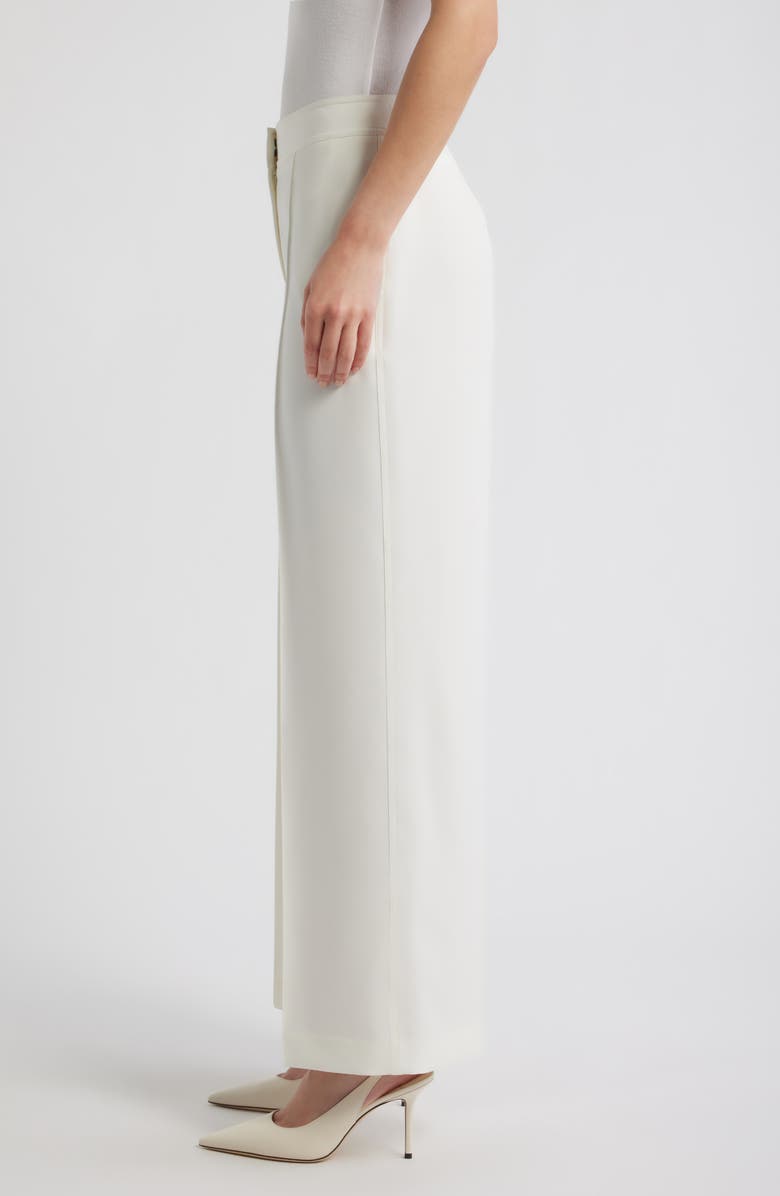 Elie Tahari The Lowen Pleat Front Pants, Alternate, color, Sky White