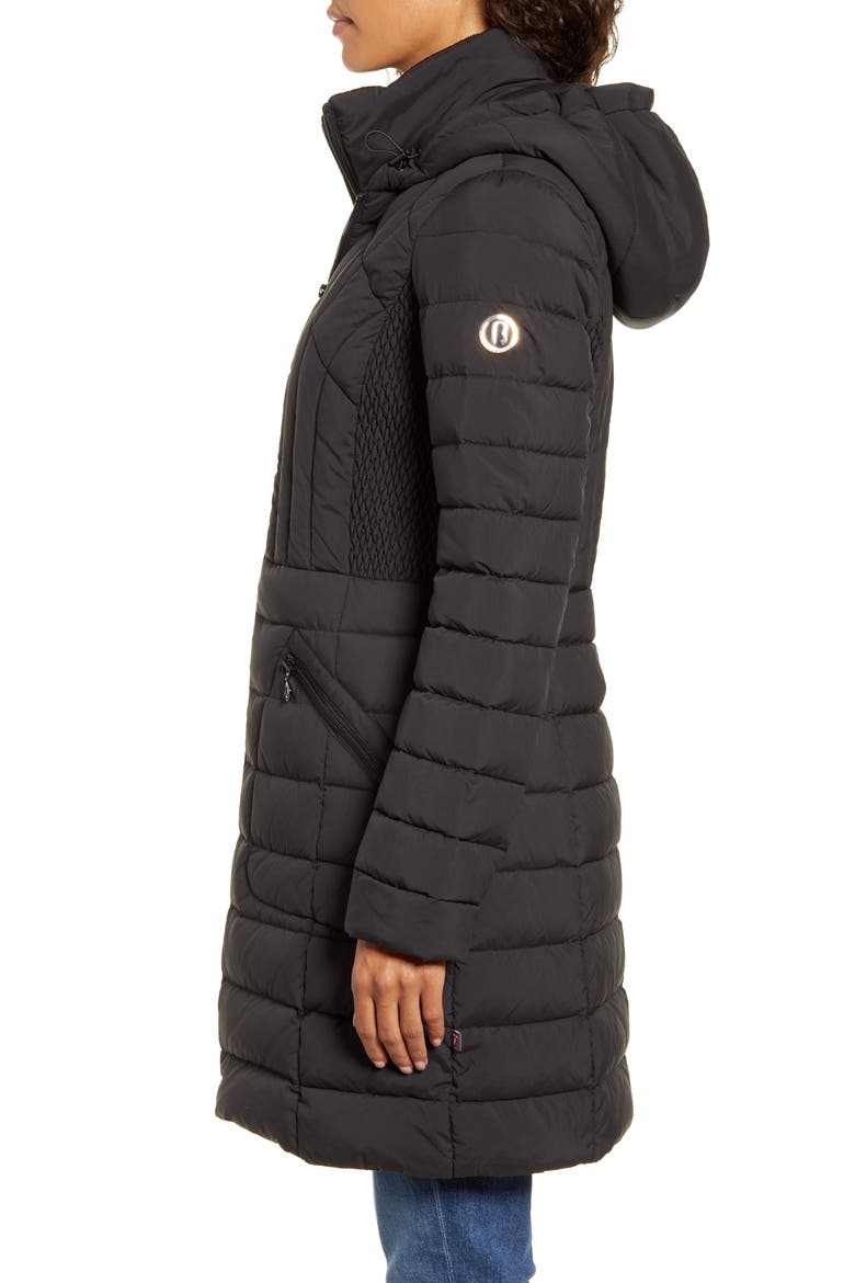 Down & PrimaLoft® Walker Jacket, Alternate, color, BLACK