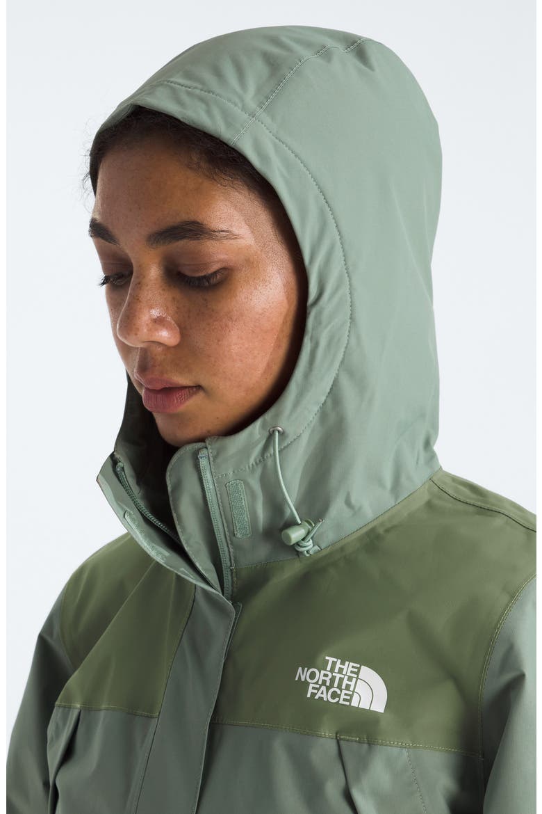 Antora Waterproof Hooded Rain Jacket, Alternate, color, SLATE MOSS/ BARK MIST