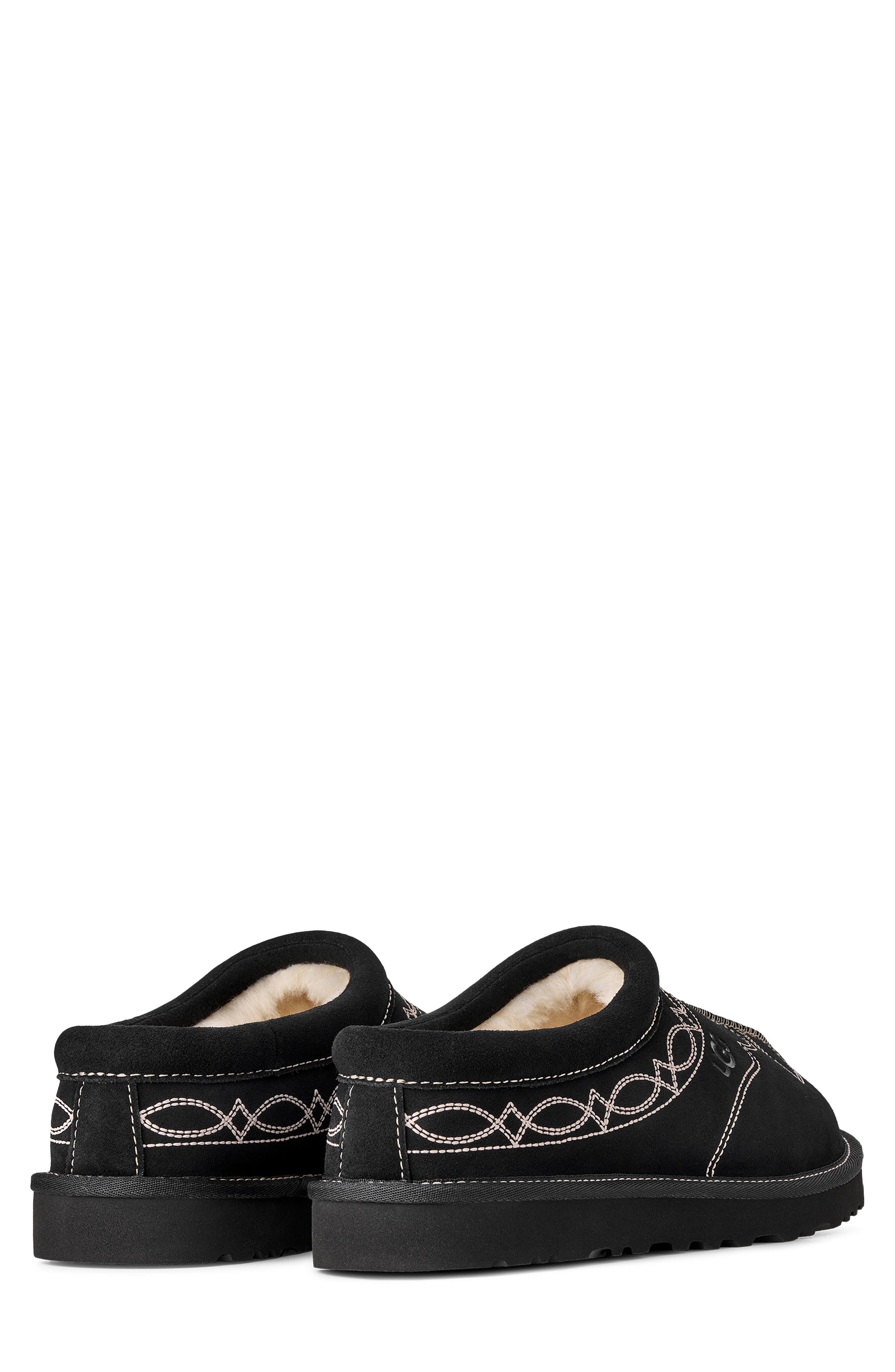 Tasman Western Slipper, Alternate, color, BLACK