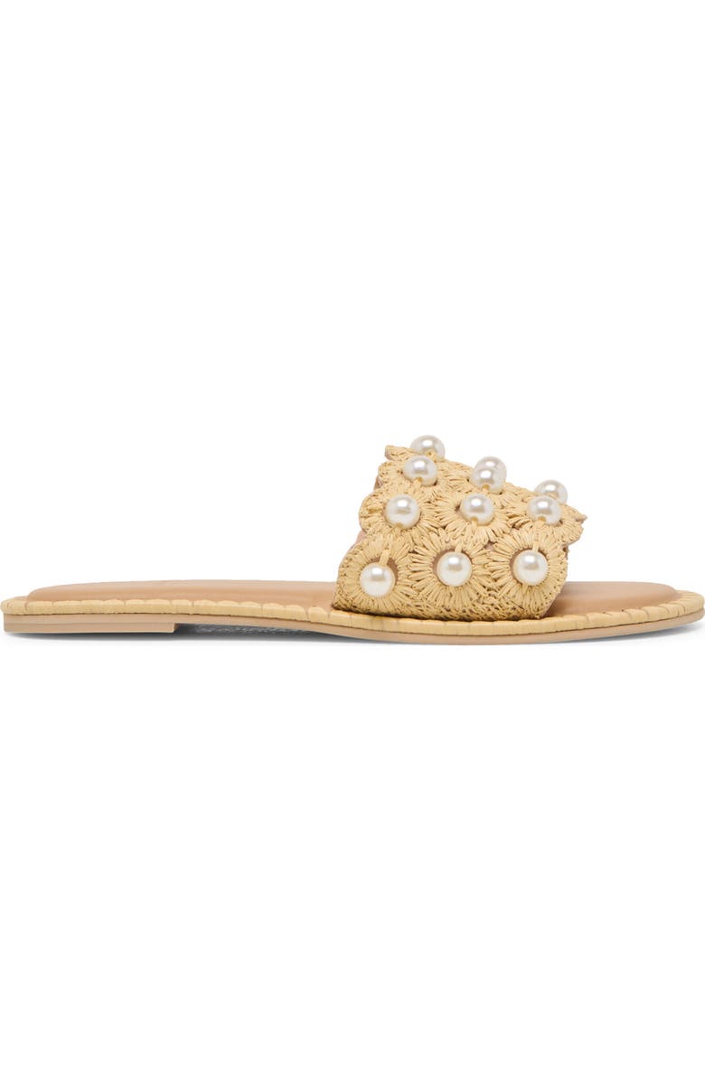 Dolce Vita Harlyn Slide Sandal, Alternate, color, Light Natural Raffia
