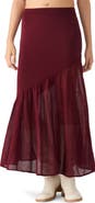Steve Madden Aneira Asymmetric Knit Maxi Skirt