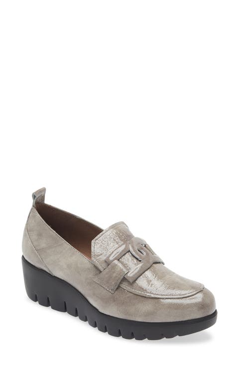 Lug Platform Wedge Loafer (Women)