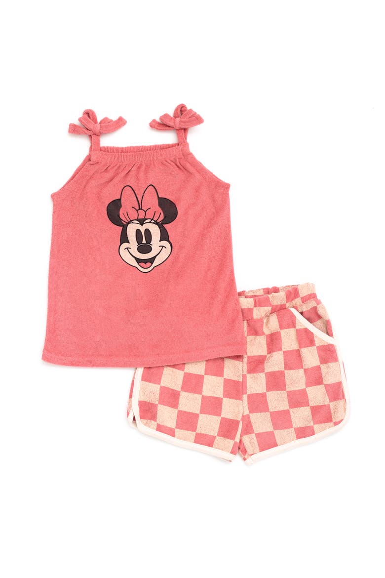 Minnie Mouse Sleeveless Tank Top and Dolphin Shorts Set, Main, color, Minnie Mouse Pink