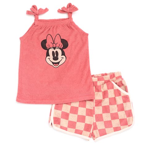 Minnie Mouse Sleeveless Tank Top and Dolphin Shorts Set