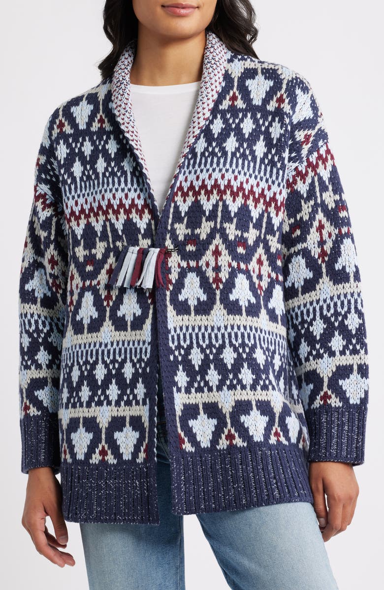 MARGARET O'LEARY Fair Isle Coat, Alternate, color, Fair Isle