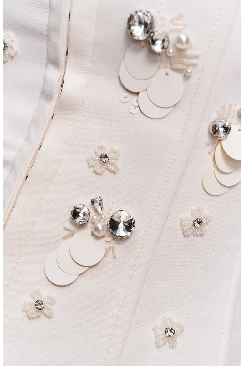 Embellished Oversized Blazer, Alternate, color, Ivory