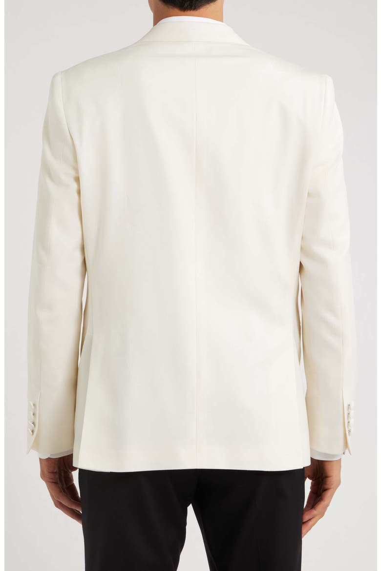 250th Capsule Erie Off White Super 100s Wool Self Peak Lapel Dinner Jacket (Nordstrom Exclusive), Alternate, color, OFF WHITE