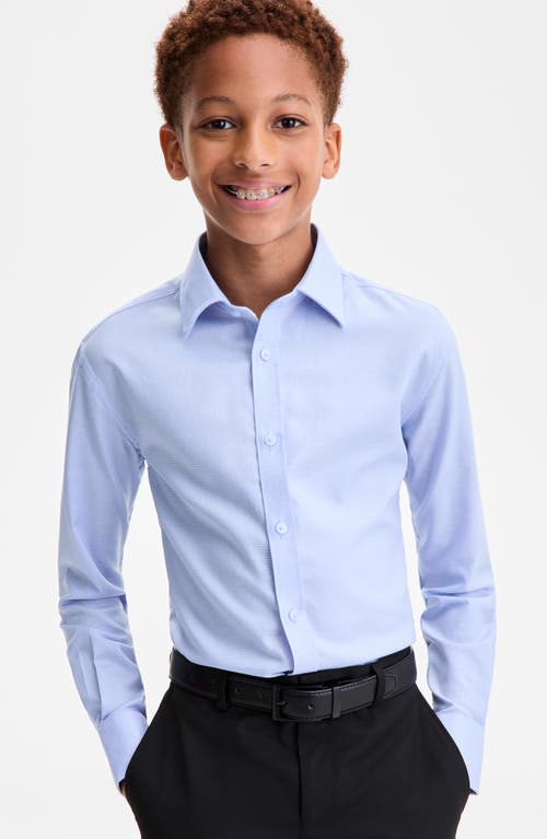 Tallia Kids' Tonal Stripe Dress Shirt In Blue