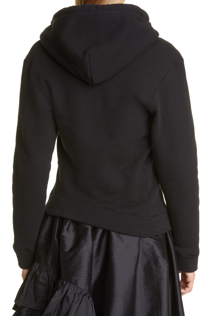 Vaquera Twisted Cotton Logo Hoodie, Alternate, color,