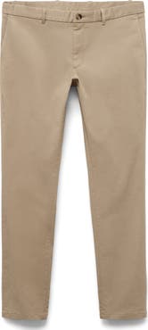 MANGO Barna Slim Fit Stretch Twill Chino Pants