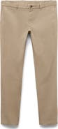 MANGO Barna Slim Fit Stretch Twill Chino Pants