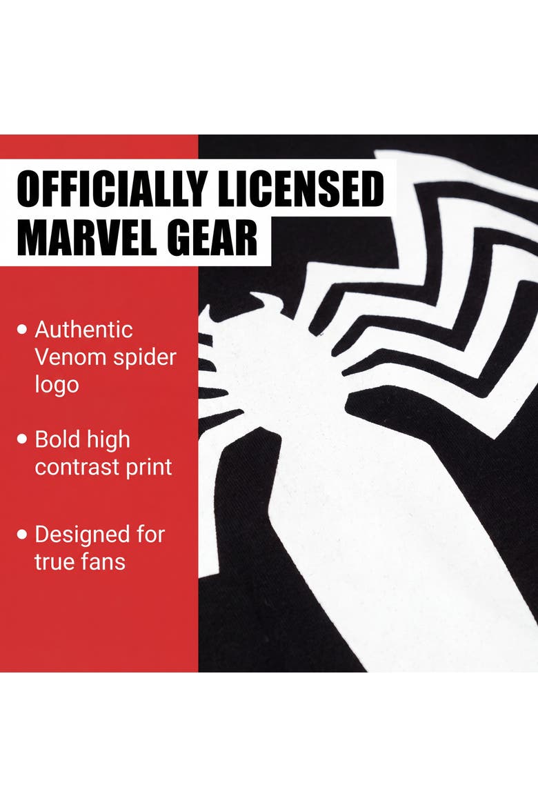 Spider-Man Hooded T-Shirt, Alternate, color, Black Venom