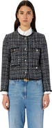 GERARD DAREL Naya Cropped Tweed Bouclé Jacket