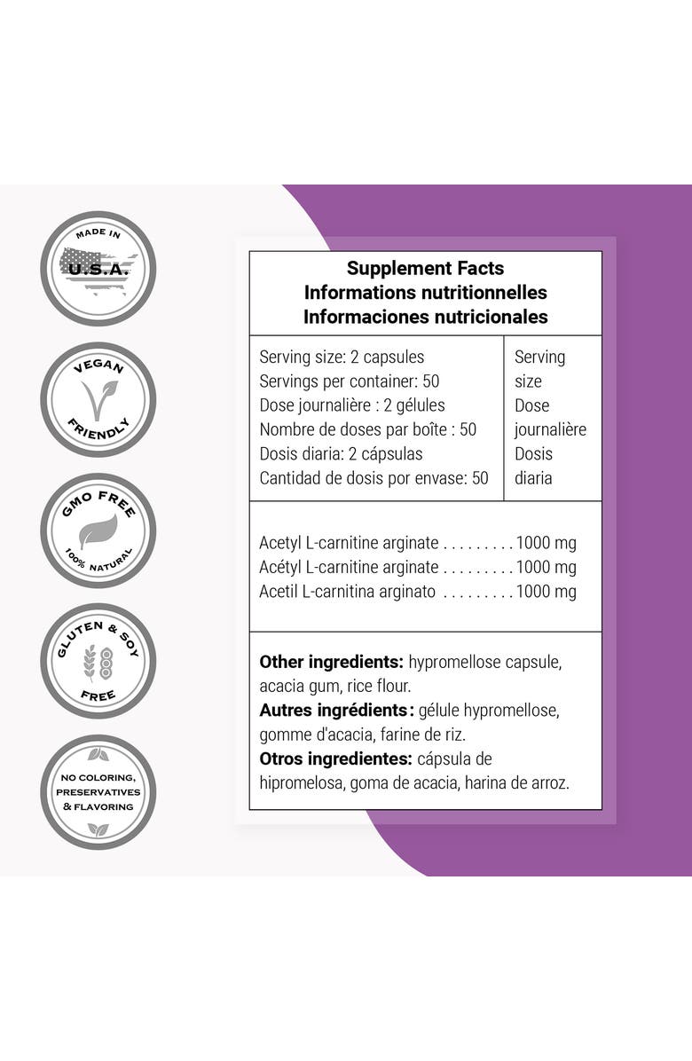 SuperSmart Acetyl L-Carnitine Arginate, Alternate, color, NO COLOR