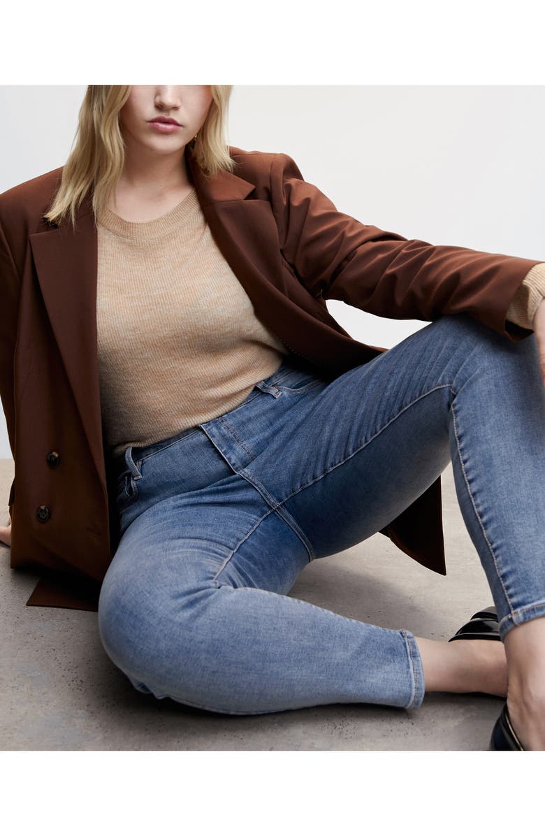 MANGO High Waist Skinny Jeans, Alternate, color, 